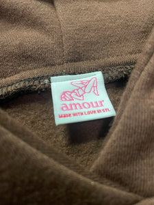 amour f/w 2022 chenille hoodie