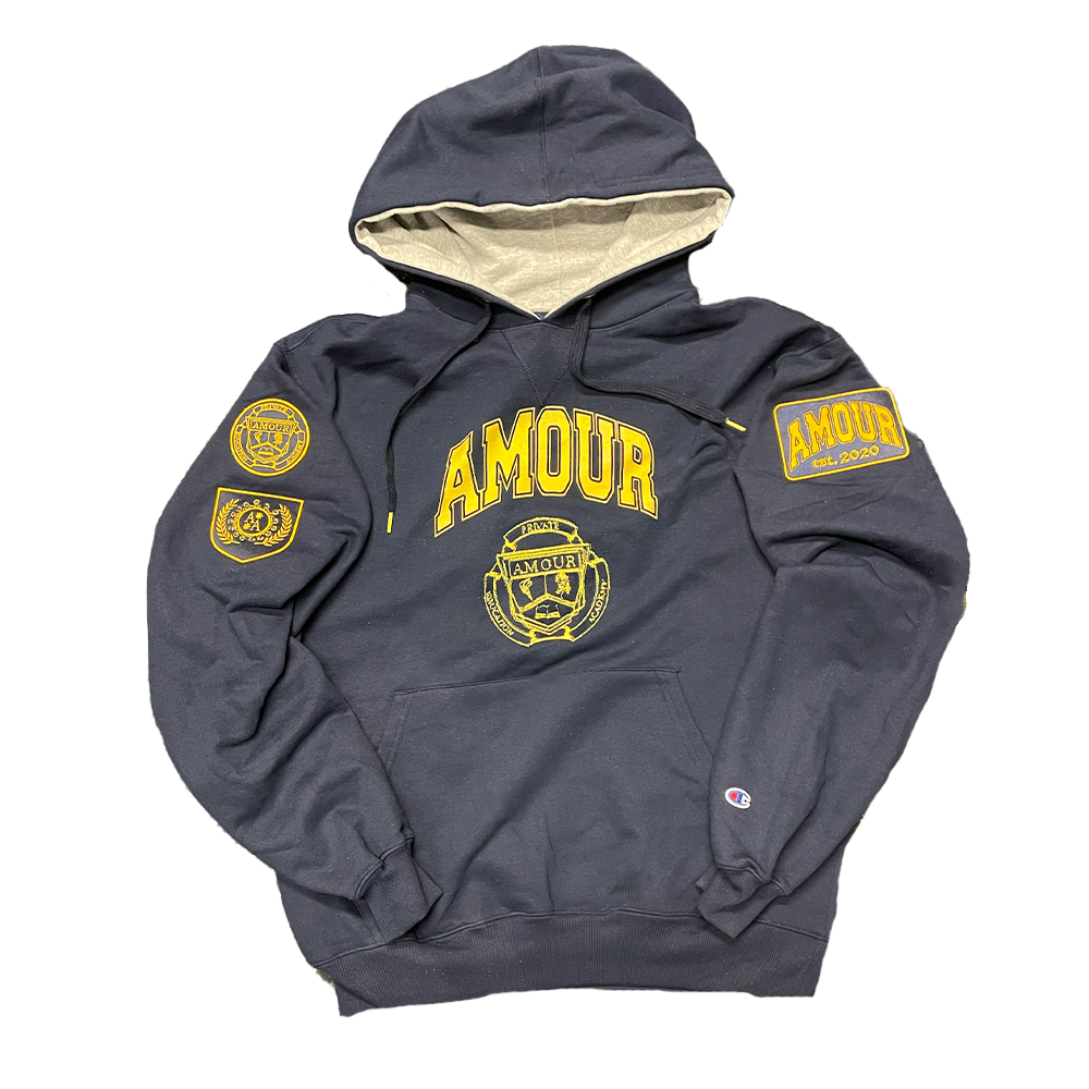 Navy Amour Academy Hoodie